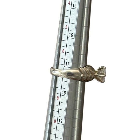 925 Sterling Silver Cubic Zirconia Size 7 - Picture 3 of 10